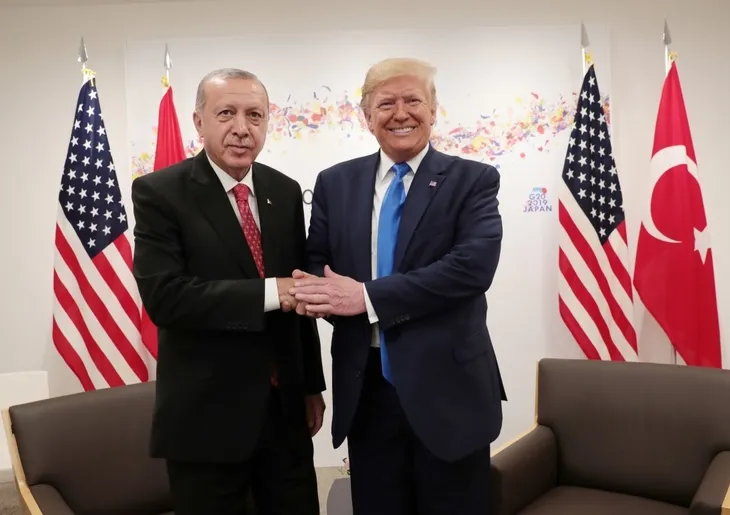Erdoğan-Trump görüşmesinden fotoğraflar