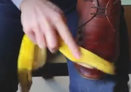 Muz kabuğuyla ayakkabınızı silerseniz...