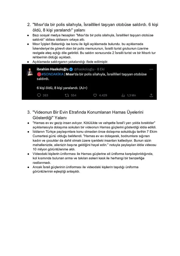 İsrail-Filistin savaşıyla ilgili yalanlar gerçekler | Dikkat! Hızlı bir şekilde yayılıyor