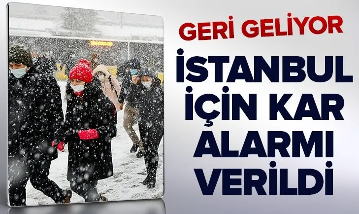 İstanbul'a kar geri geliyor! Sıcaklık düşecek | Kar alarmı verildi
