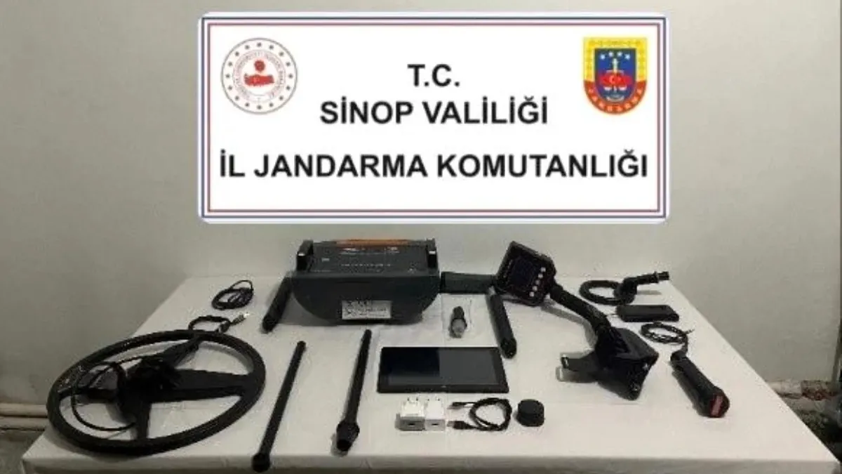 Sinop'ta izinsiz kazıya suçüstü