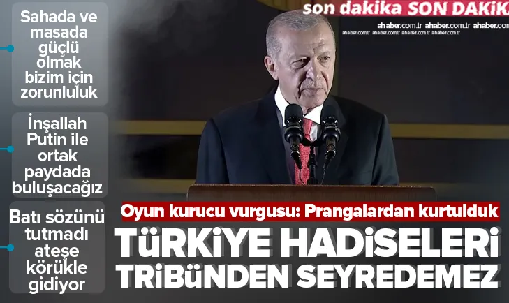 Türkiye hadiseleri tribünden izleyemez