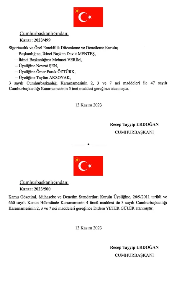 Büyükelçi atamalarına ilişkin karar Resmi Gazete’de yayımlandı