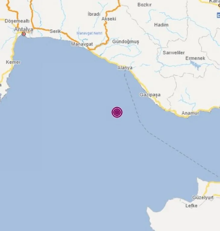 Son dakika deprem | Antalya’da 5,2 büyüklüğünde deprem! İşte ilk görüntüler