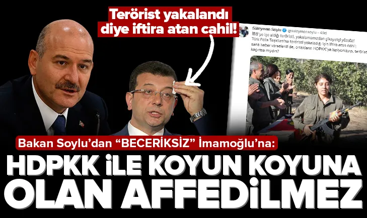 Soyludan İmamoğluna: HDPKK ile koyun koyunalar!