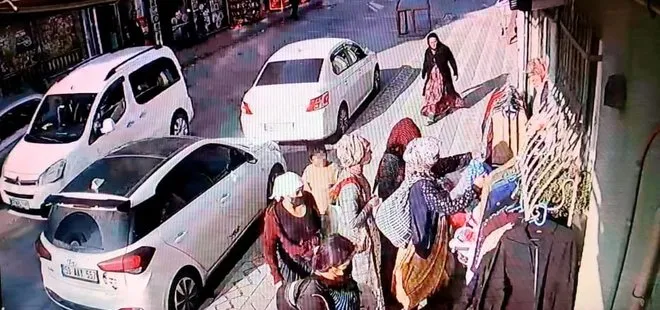 İstanbul’da müşteri gibi gelip küçük çocuğa hırsızlık yaptırdılar! O anlar güvenlik kamerasında
