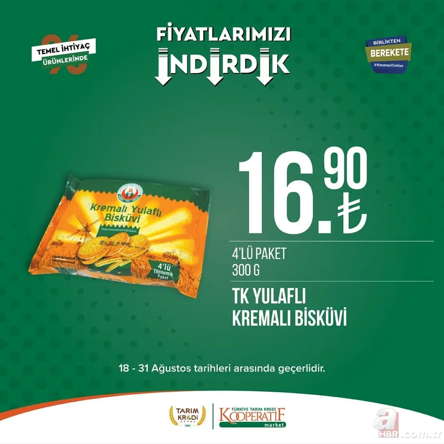 Yeni ürünleri görenler kapıda kuyruk oldu! Tarım Kredi Market listeyi güncellendi! 30'lu yumurta 68.50, Tereyağı 89.90, 40'lı tuvalet kağıdı 168.90 TL... 6