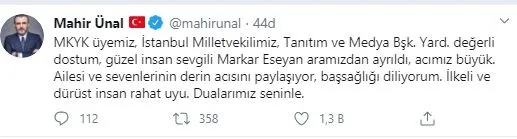 Son dakika: AK Parti Milletvekili Markar Esayan hayatını kaybetti