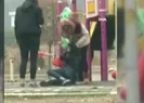 Genç kızı saçlarından tutup tekme tokat dövdü!