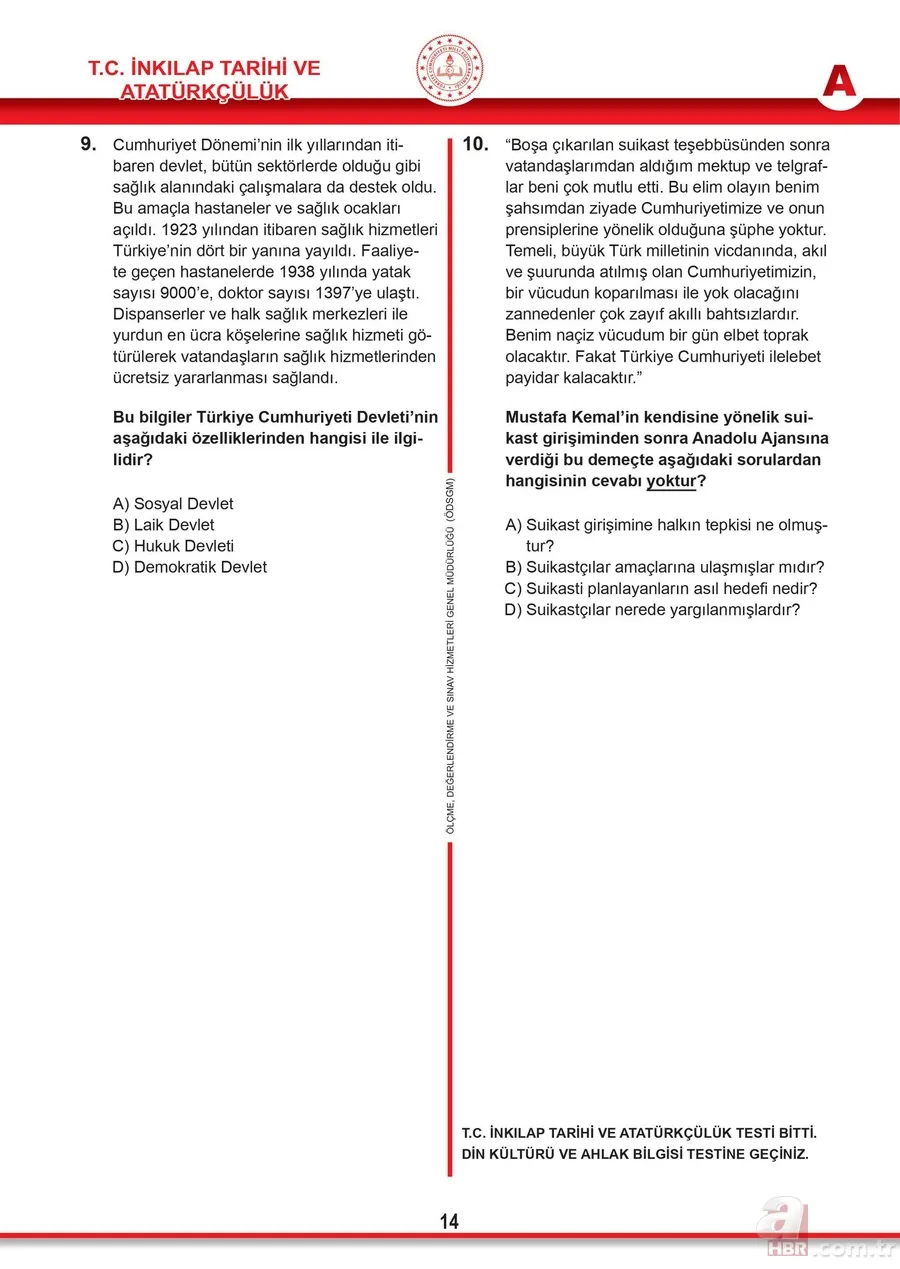 meb.gov.tr: LGS 2021 soruları ve cevapları burada! Sözel ve sayısal LGS soru kitapçığı ve cevap anahtarı tam liste 17