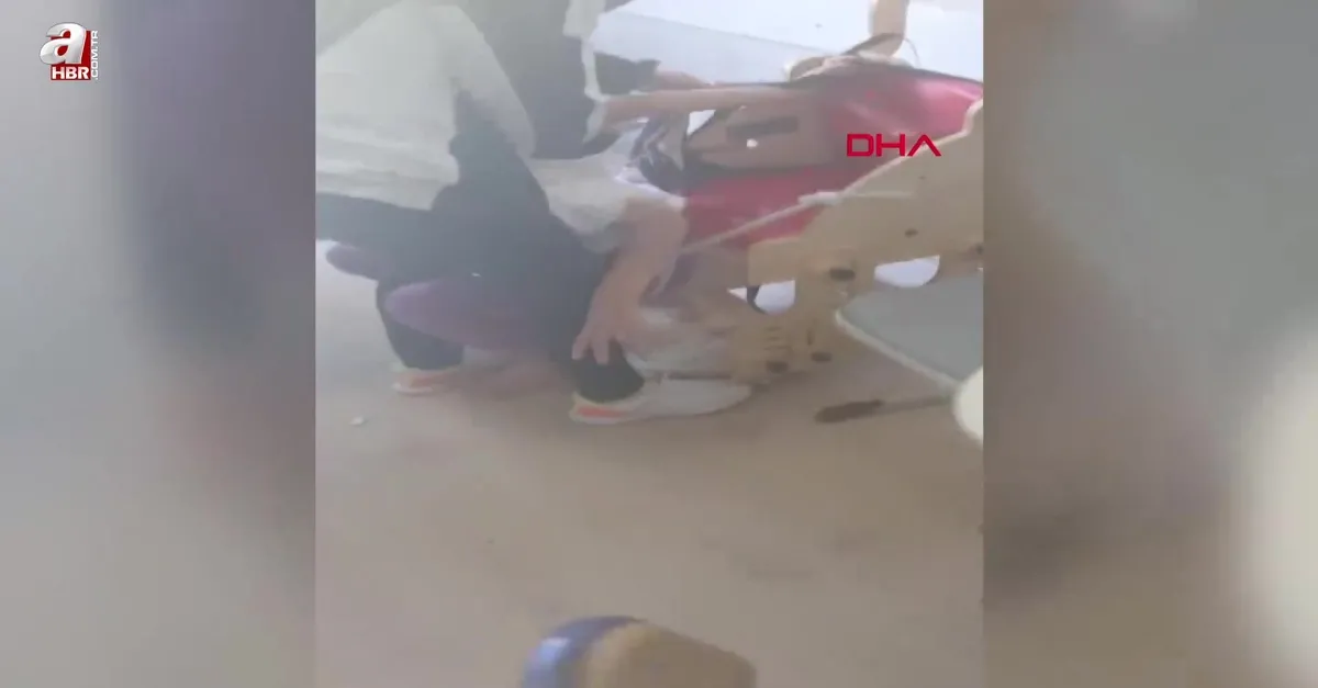 Özel okulda skandal görüntü
