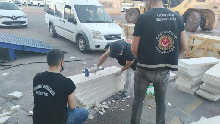 Liman'da büyük operasyon! Betonun içinden çıktı! 313 milyon TL değerinde...