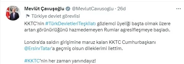 Rumlardan KKTC Cumhurbaşkanı Ersin Tatar’a saldırı girişimi! Türkler Kıbrıs’tan dışarı! Tatar’a ölüm sloganları atıldı