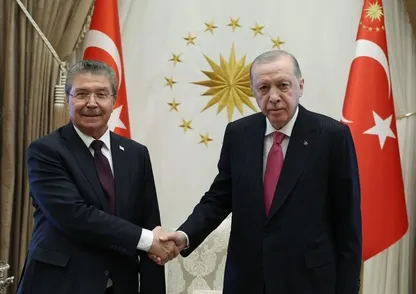Erdoğan KKTC Başbakanı Üstel'i kabul etti