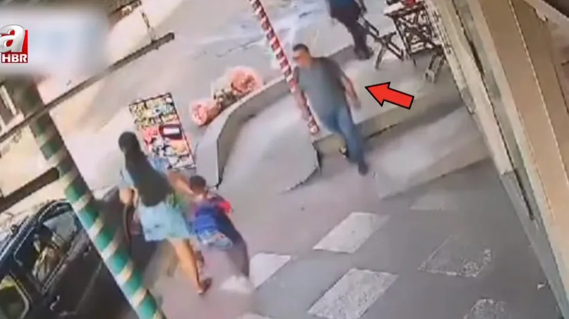 Saniyeler sonra hayatının şokunu yaşadı! Yer yarıldı içine girdi