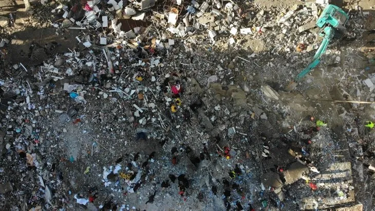 A Haber drone kamerasından DEPREM bölgesi! Facianın boyutunu gözler önüne seren dehşet verici görüntüler