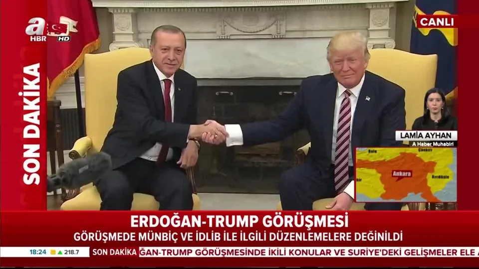 Başkan Erdoğan, Trump’la görüştü