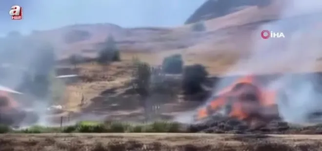 Yüksekova’da 20 bin bağ ot kül oldu