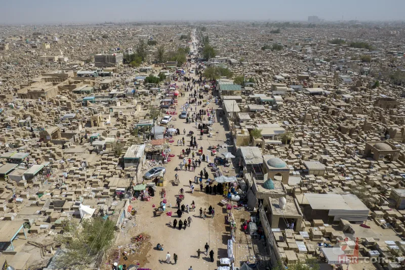 Dünyanın en büyük mezarlığı! Kurban Bayramı'nda böyle görüntülendi 16