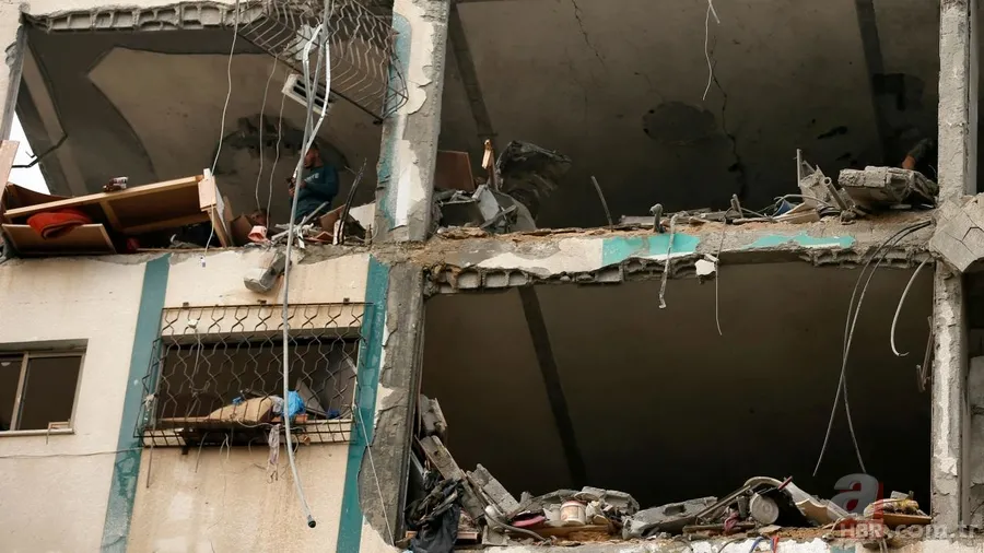 İsrail terörünün yıkımı gün ağarınca ortaya çıktı 10