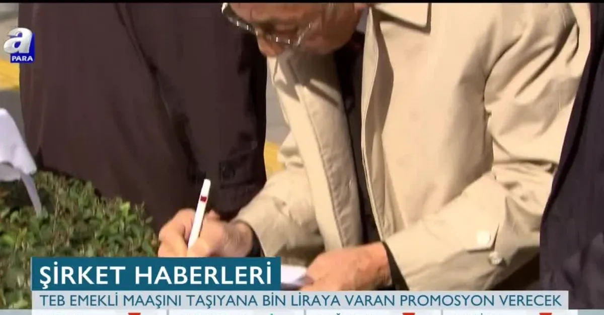 Emeklilere bin TL promosyon müjdesi |Video