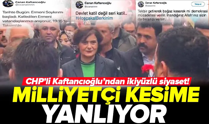 CHPli Kaftancıoğlunun ikiyüzlü siyaseti!