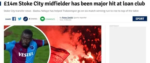 Trabzonspor'un yıldızı İngiliz basınında gündem oldu - 1