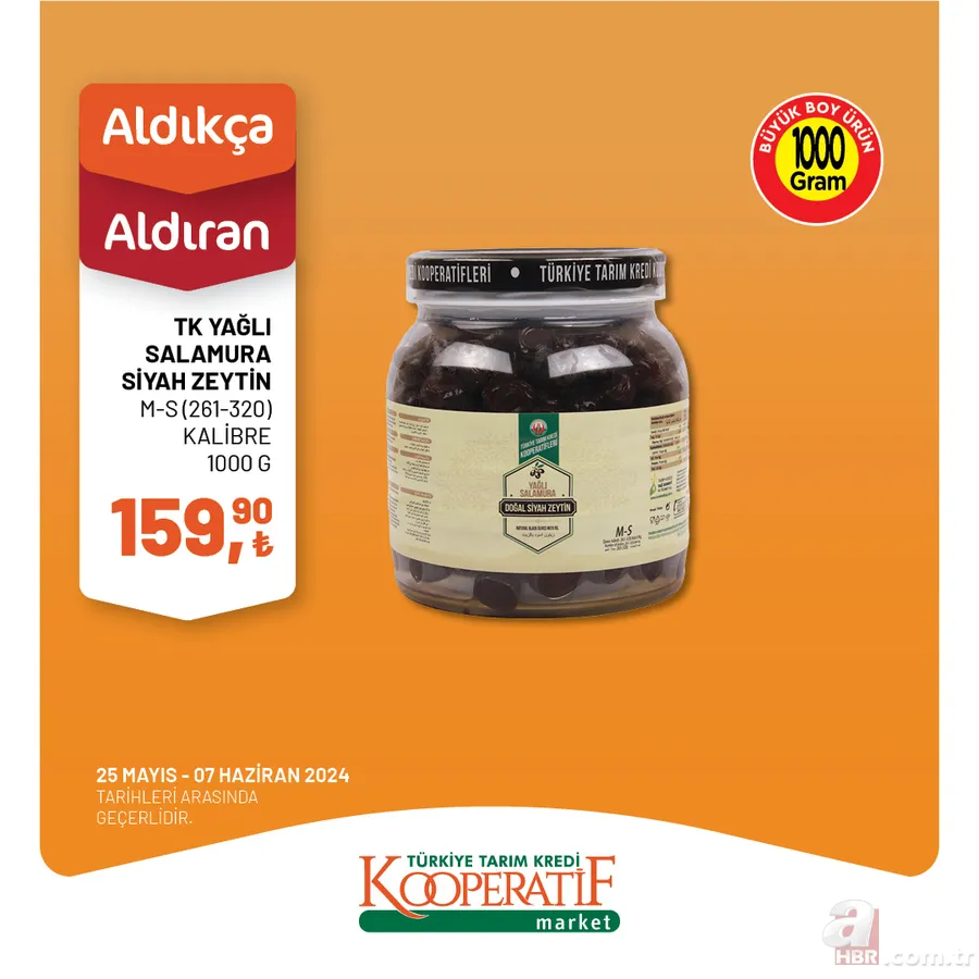 Tarım Kredi Market 1 Haziran indirim kataloğu yayınlandı! TK’da bu hafta 1KG Tarsüt Tereyağı 1KG 265,00 TL, 1 KG Tarsüt Tost Peyniri 175,00 TL, TK Süt 20,00 TL… 19