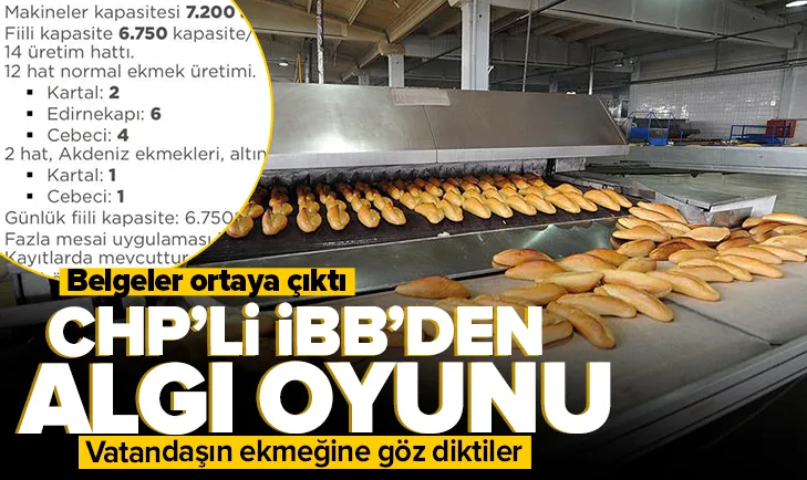 CHPli İBBden halk ekmekte algı oyunu