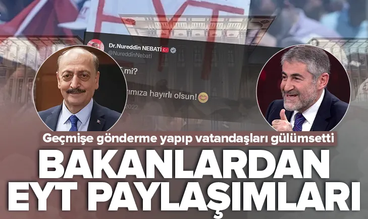 Bakanlardan EYT paylaşımlar