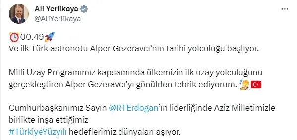 Türkiye uzaya çıkıyor | Tarihi yolculuk başladı... İlk Türk astronot Alper Gezeravcı'yı taşıyan roket göklerde - 7