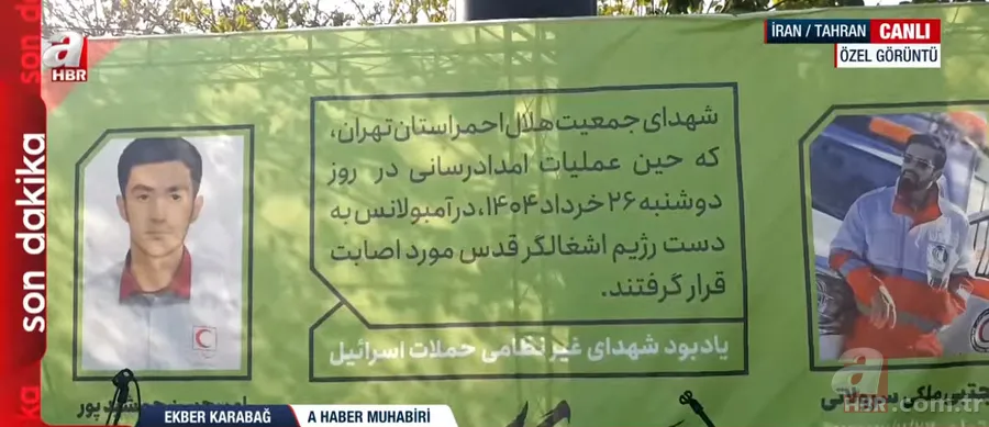 Dünyanın merak ettiği Tahran sokaklarından tek canlı yayın A Haber’de! İşte İsrail'in vurduğu ambulans 14