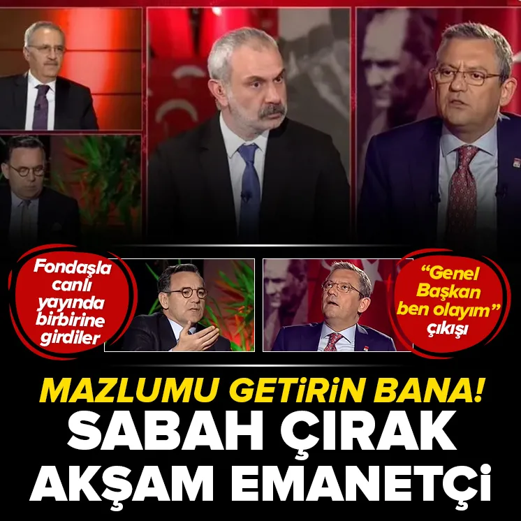 Özgür Özel ile Deniz Zeyrek canlı yayında birbirine girdi
