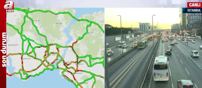 İstanbul'da sabah trafiği! İşte trafik yoğunluk haritasında son durum - 1