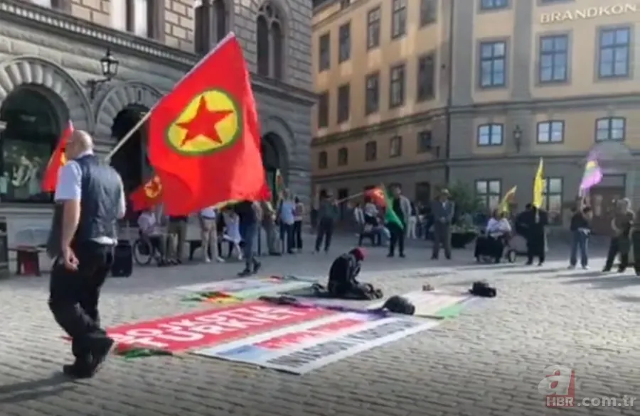 İsveç'te manzara aynı: Terör örgütü yandaşları başkentte gösteri düzenledi 6