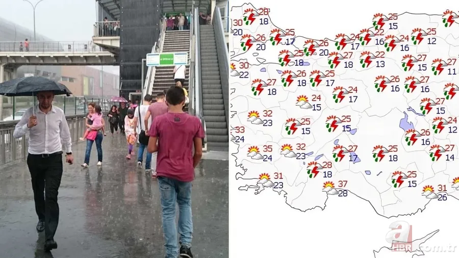 Meteoroloji kavurucu sıcaklar sonrası uyardı: 10 derece birden düşecek! İl il açıklandı: Hafta sonu yağışlı olan bölgeler 1