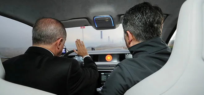 Başkan Erdoğan yerli otomobili test etti