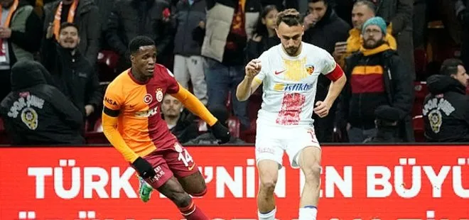 Cimbom evinde son dakikalarda güldü! Galatasaray 2-1 Kayserispor MAÇ SONUCU