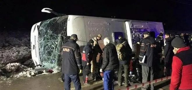 Amasya’da otobüs devrildi! Ölü ve yaralılar var