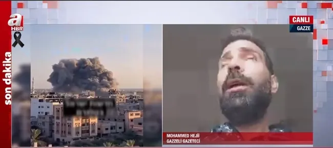 A Haber Gazze’den canlı yayında! Gazzeli gazeteci: Bu Hamas ile mücadele değil Filistinli varlığı ile mücadeledir