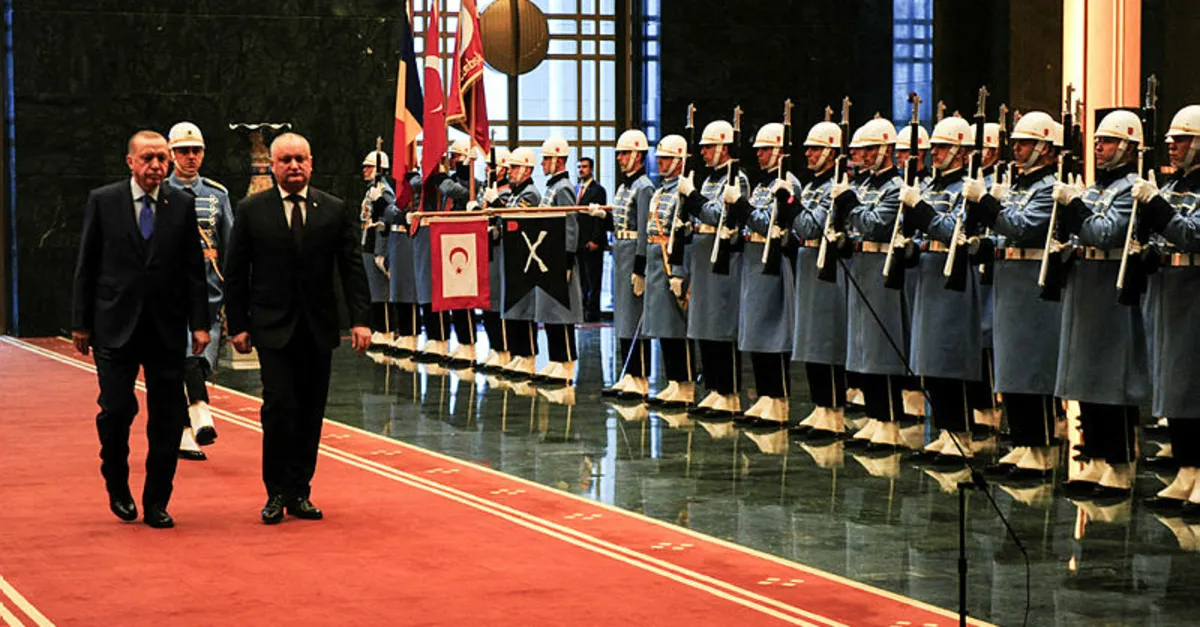 Başkan Erdoğan, Igor Dodon'u resmi törenle karşıladı