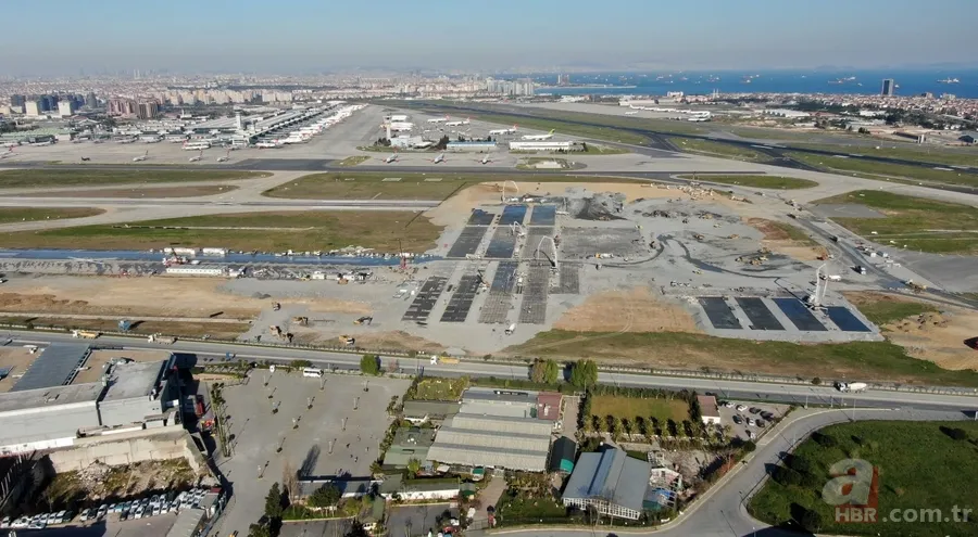 Atatürk Havalimanı'na yapılan hastane inşaatında son durum: Zemine beton dökümü başlandı 12