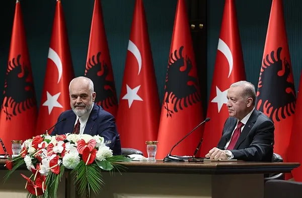 Başkan Erdoğan ve Arnavutluk Başbakanı Edi Rama’dan ortak basın toplantısında önemli açıklamalar: Hedefimiz 2 milyar dolar