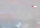 Minareye yıldırım düşme anı