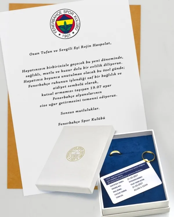 Fenerbahçeli futbolcu Ozan Tufan dünya evine girdi