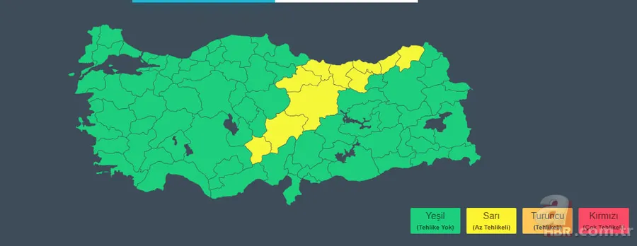 Meteoroloji'den kuvvetli fırtına alarmı | İstanbul dahil o iller tek tek işaretlendi! Günlerce kar ve çamur yağacak 2
