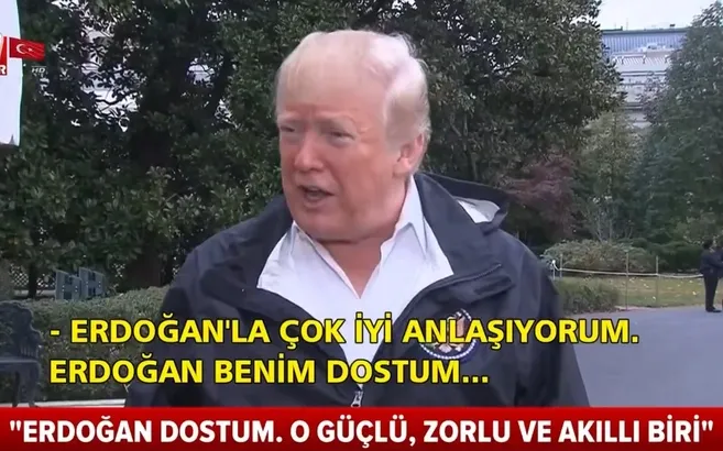 Trump'tan Türkiye ile ilişkilere methiyeler