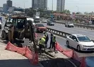 Kartalda İSKİye ait su borusu patladı