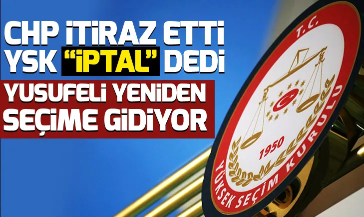 Son dakika: YSK: Yusufeli’nde seçim iptal edildi