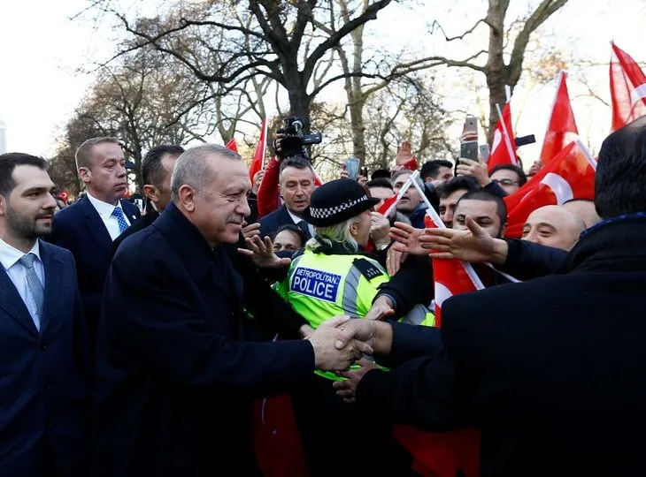 Başkan Erdoğan’a Londra’da sevgi seli